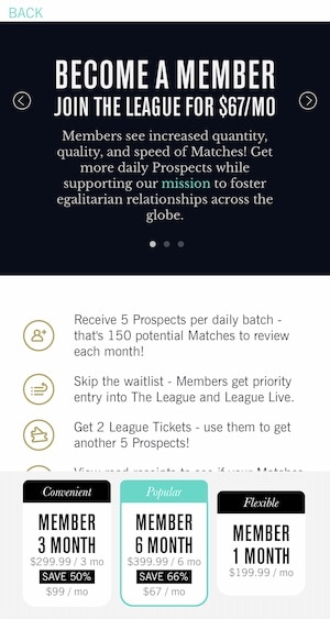 the league dating app premium membership