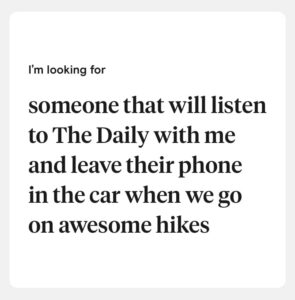 hinge prompt responses