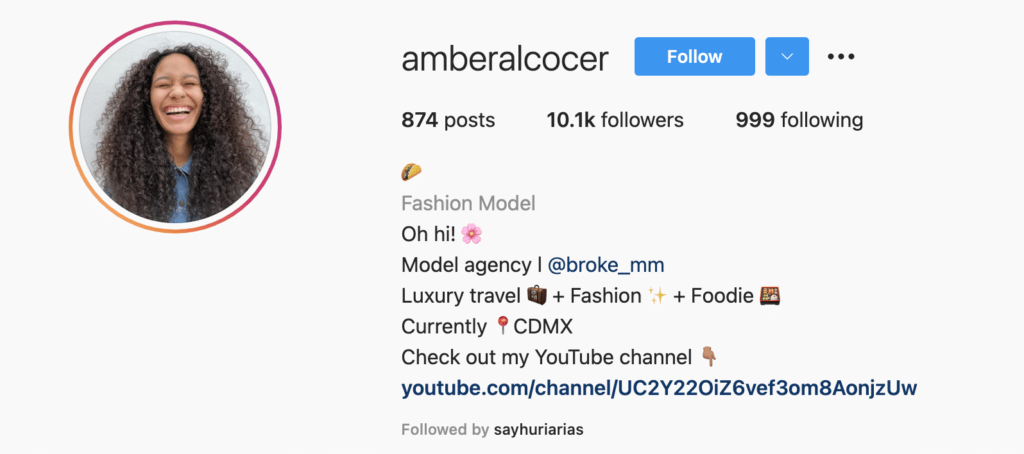 should i follow her on instagram