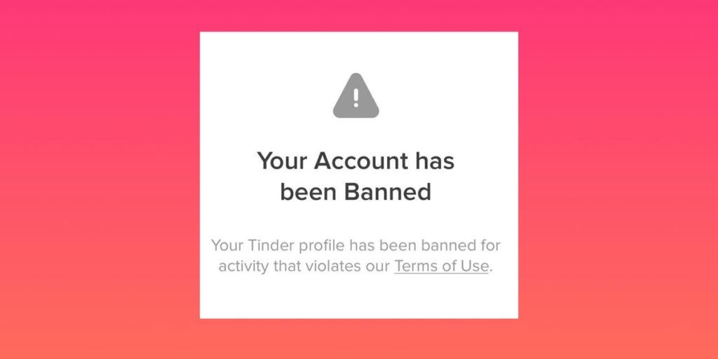 how to get unbanned from Tinder