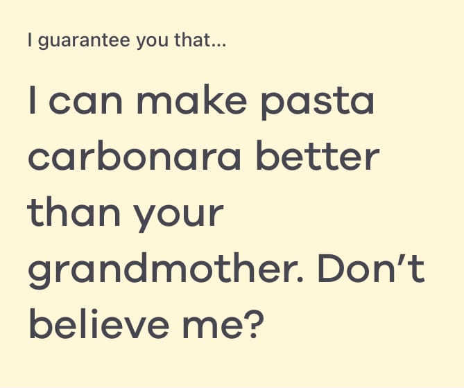 i guarantee you that