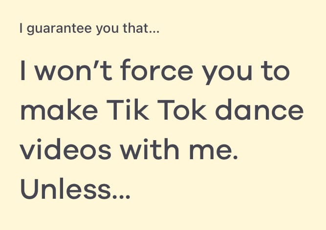 i guarantee you that