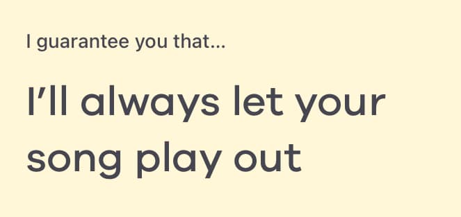 i guarantee you that