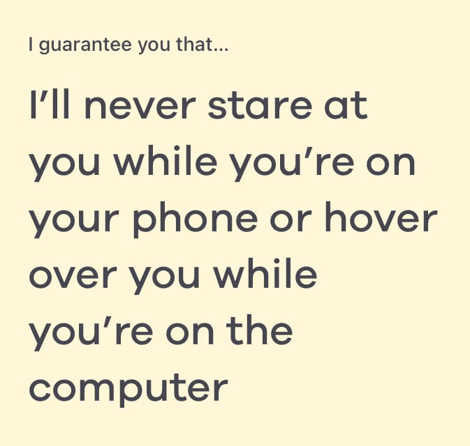 i guarantee you that