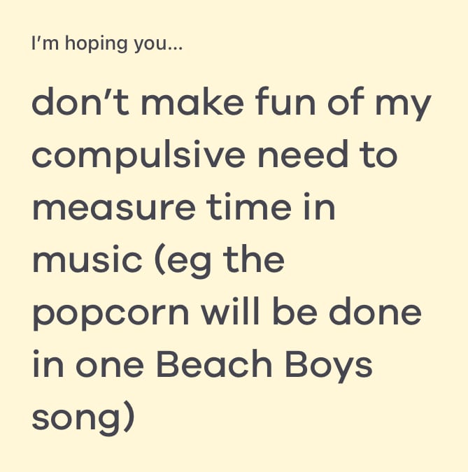 i'm hoping you bumble