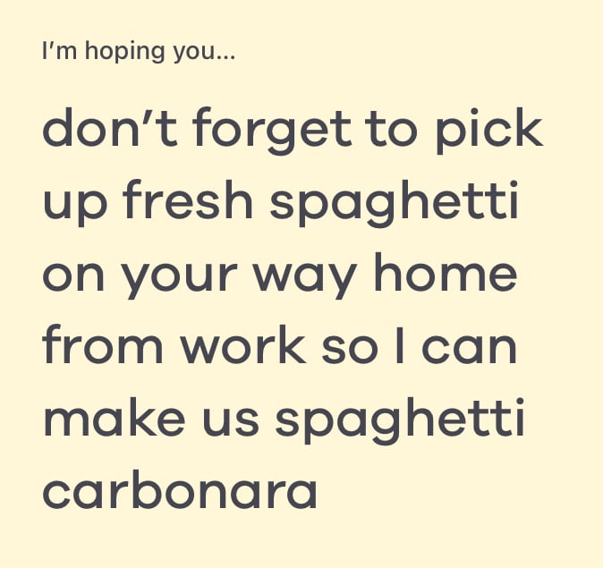 i'm hoping you bumble