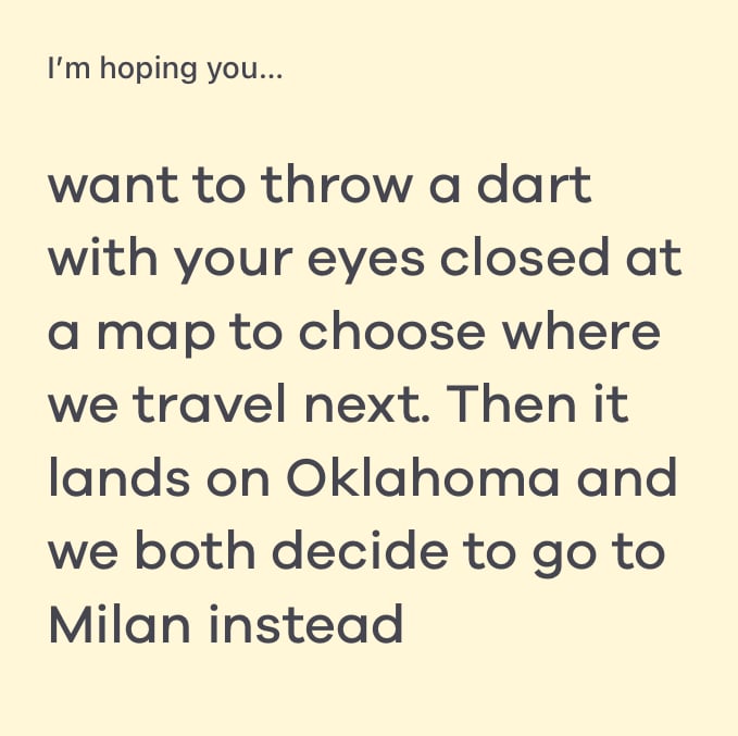 i'm hoping you bumble