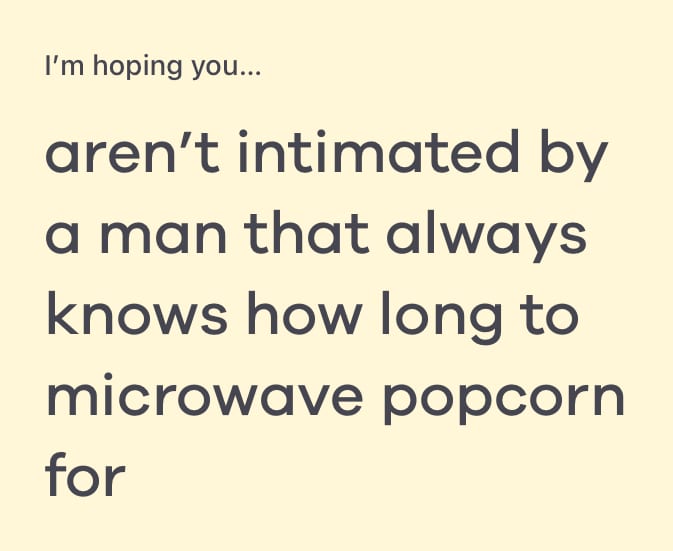 i'm hoping you bumble