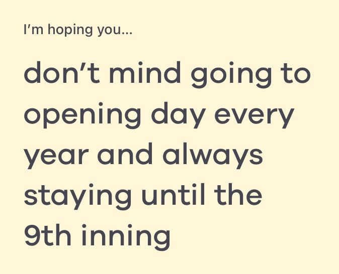 i'm hoping you bumble