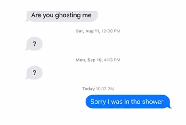 ghosting responses