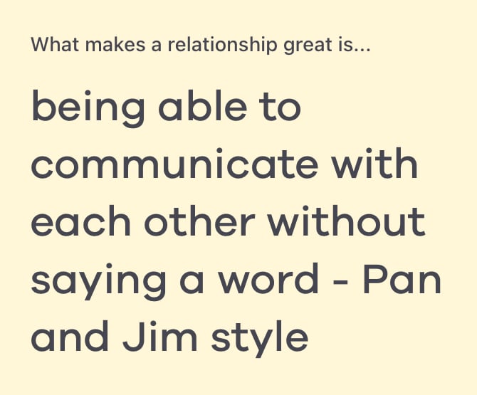 what makes a relationship great is 