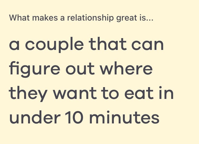 what makes a relationship great is