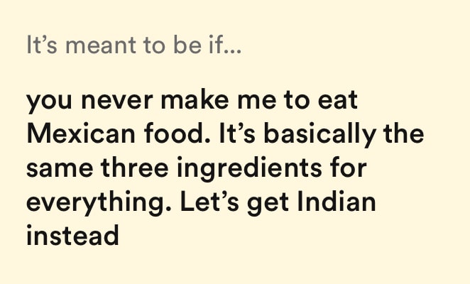 bumble dating prompt