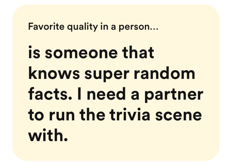 favorite quality in a person