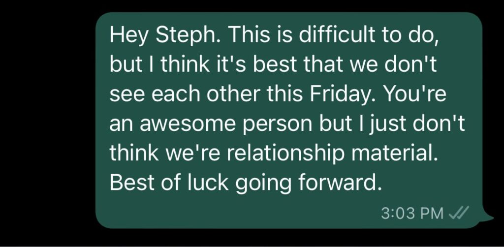 best texts to end a relationship