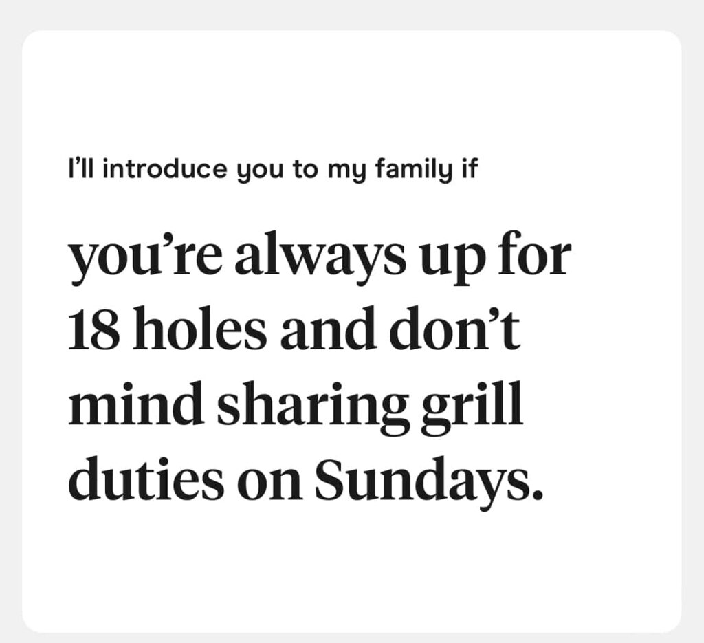 I’ll introduce you to my family if