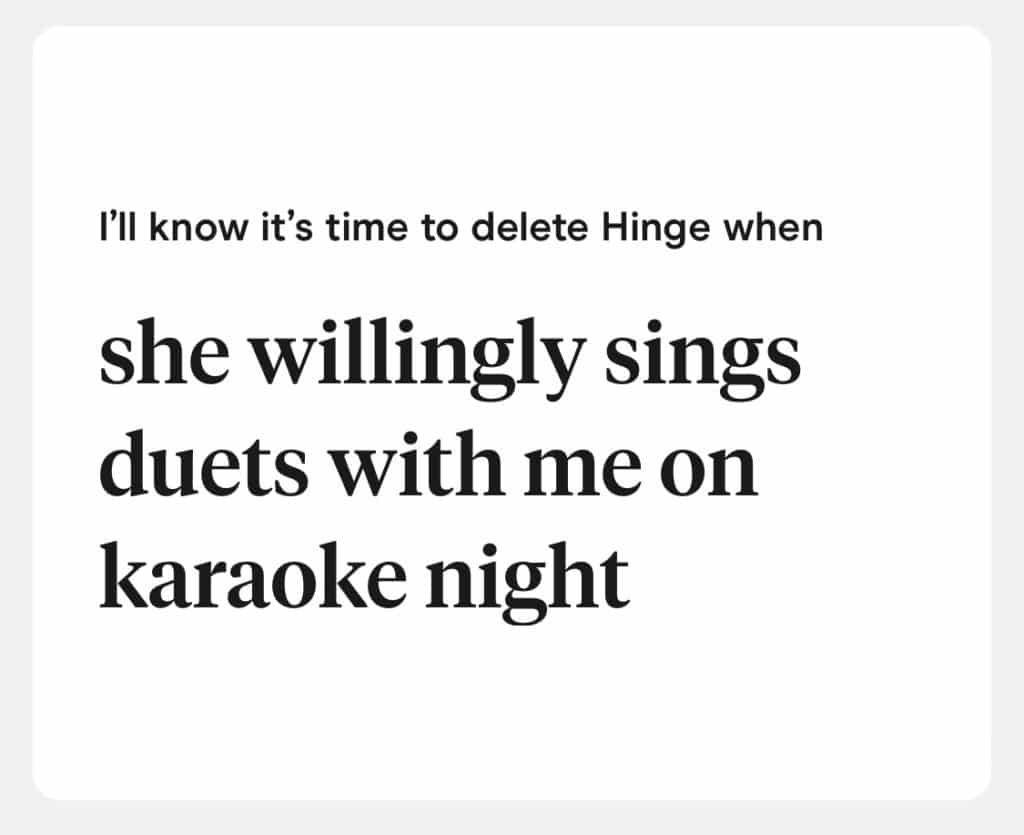 I'll know it's time to delete hinge when
