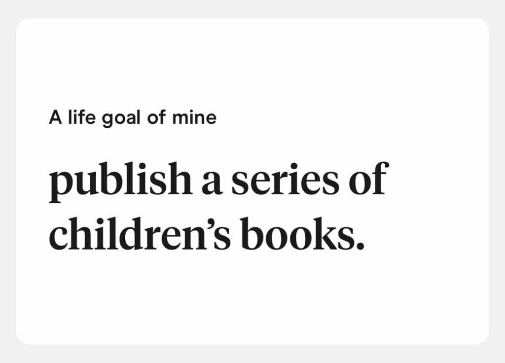 a life goal of mine hinge