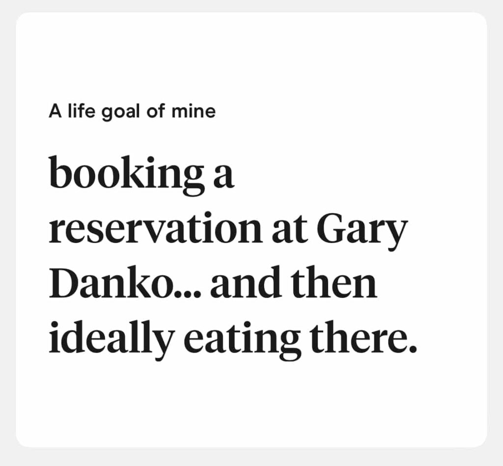 a life goal of mine hinge