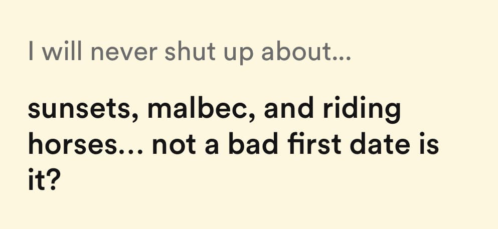 I will never shut up about