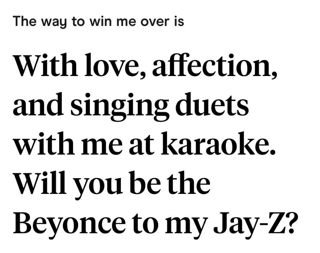 best hinge prompt responses