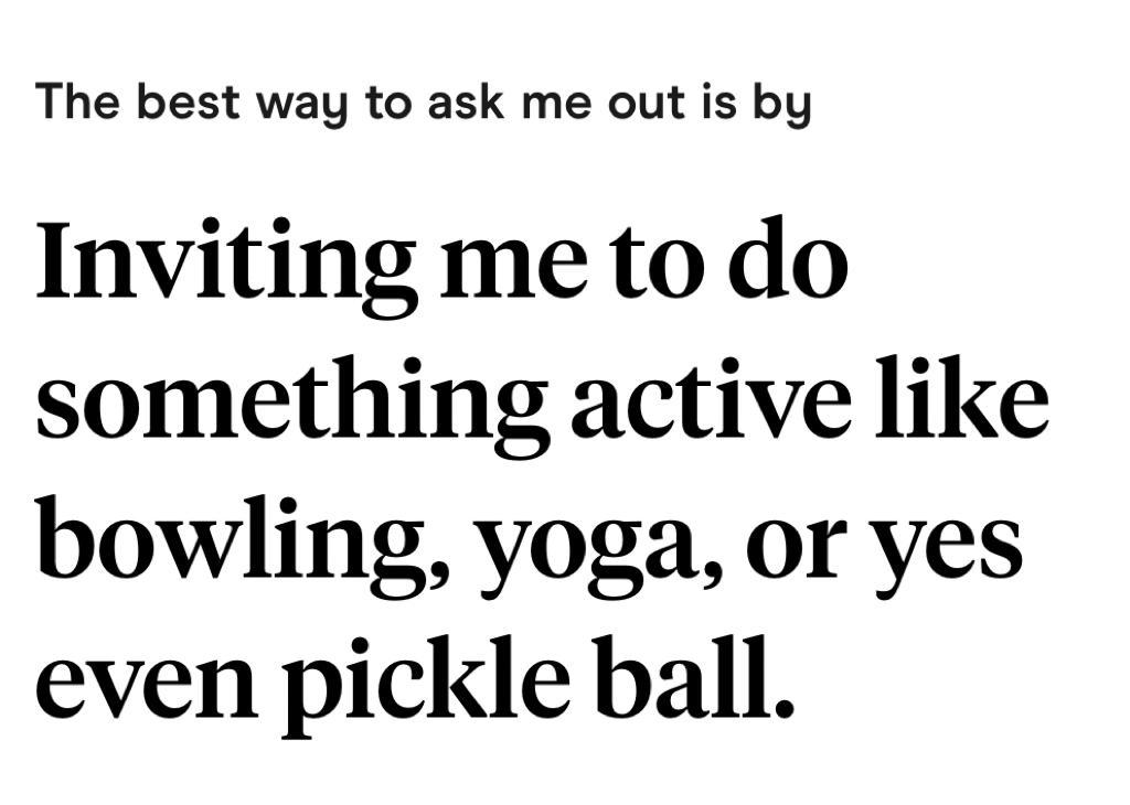 best hinge prompt responses