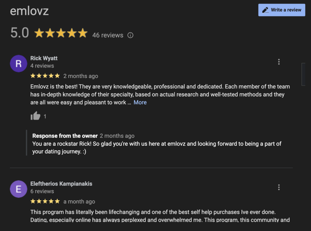 real dating coach reviews