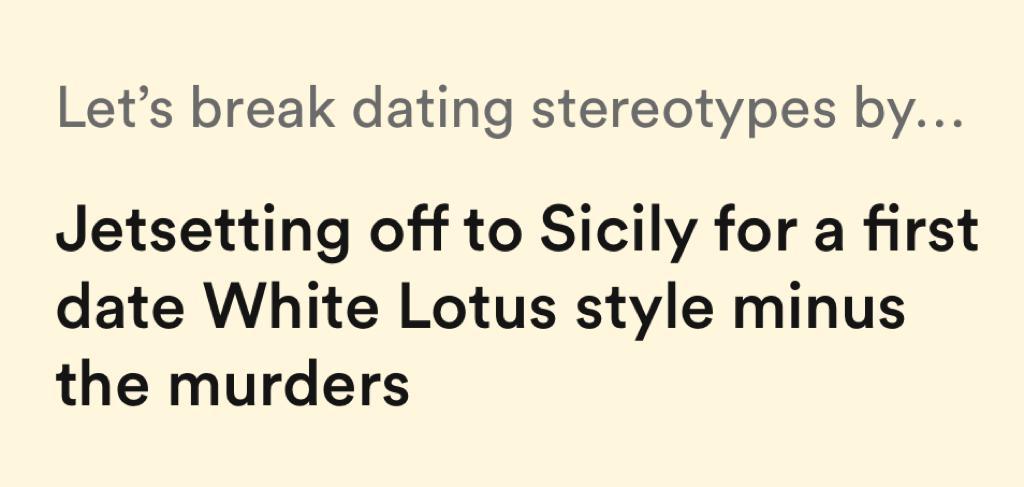 let's break dating stereotypes by