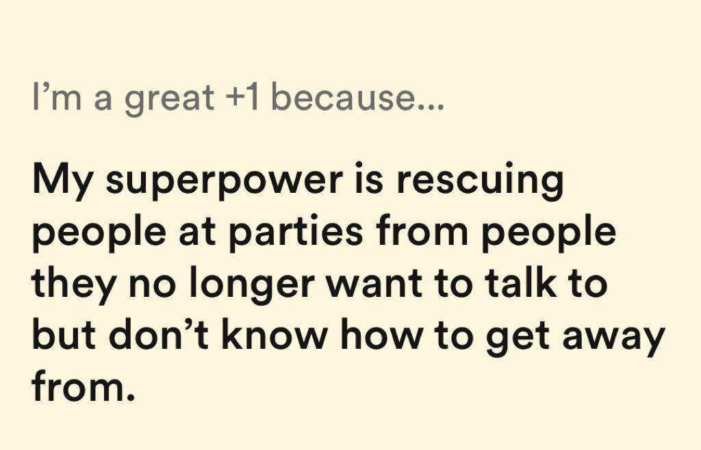 I'm a great +1 because