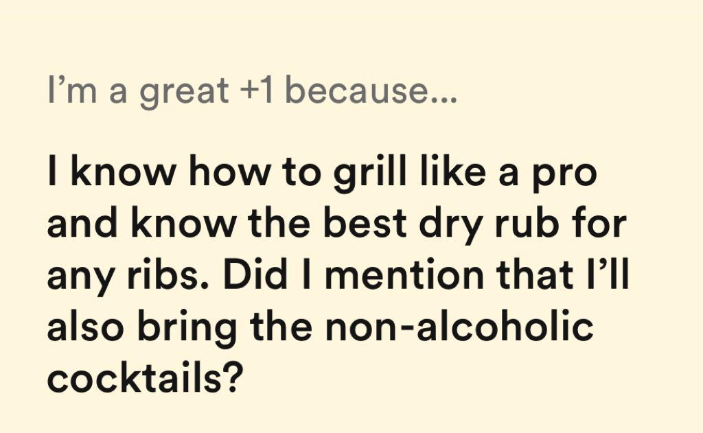 I'm a great +1 because