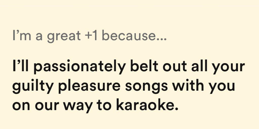 I'm a great +1 because