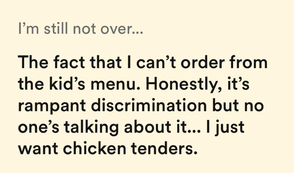 I'm still not over...