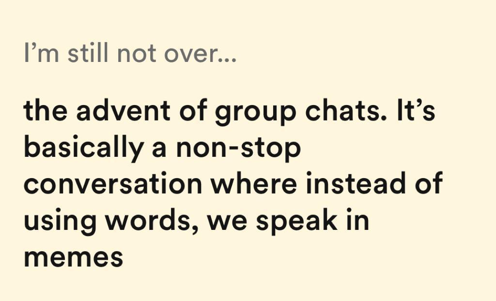 I'm still not over...