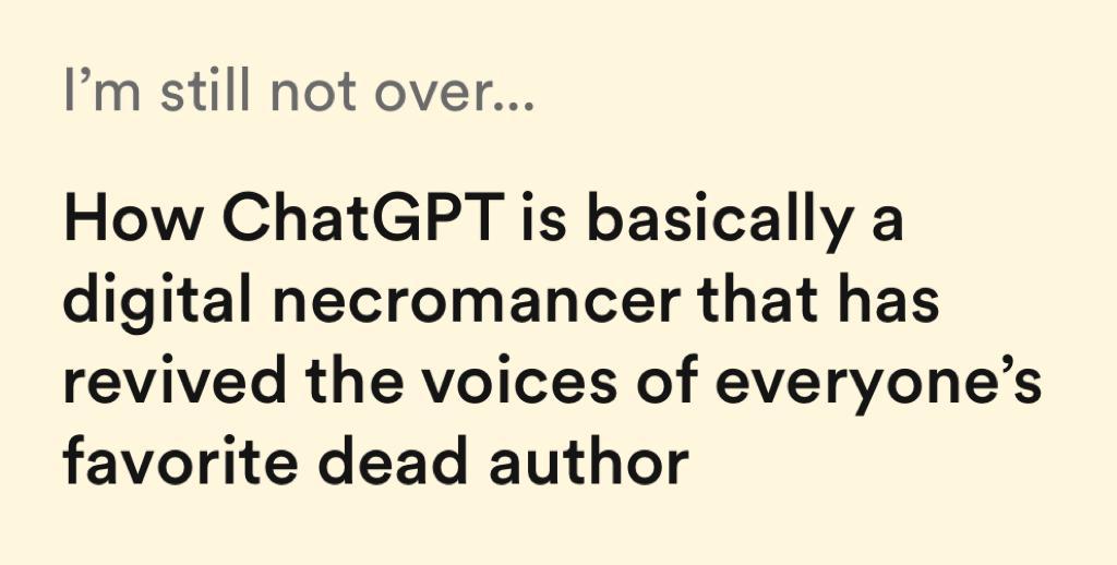 I'm still not over... Bumble response