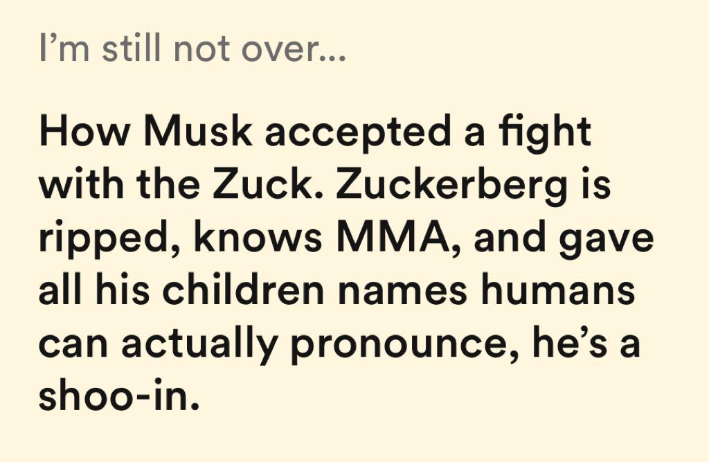 I'm still not over... Bumble response